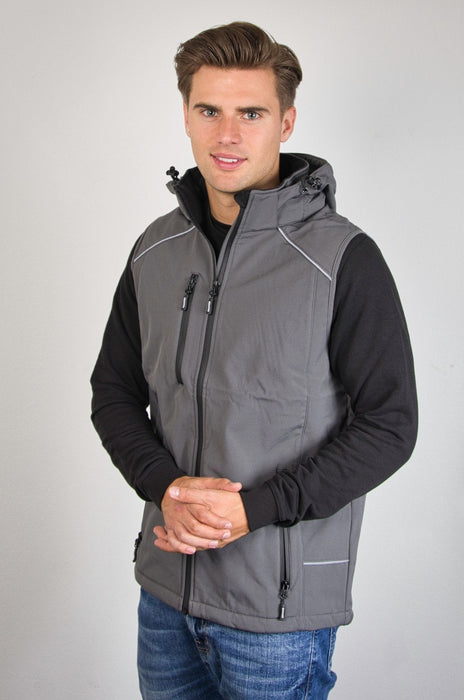 Promodoro® Men´s Softshell Vest steel gray - Weste - Seier - S