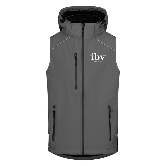 Promodoro® Men´s Softshell Vest steel gray - Weste - IBV Hamburg - S