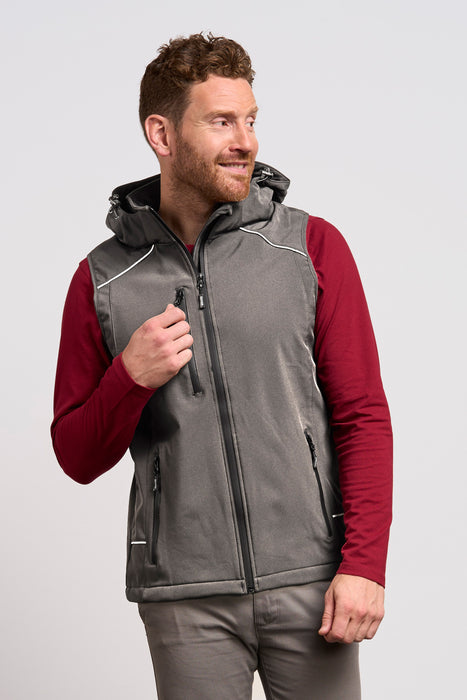 Promodoro® Men´s Softshell Vest steel gray