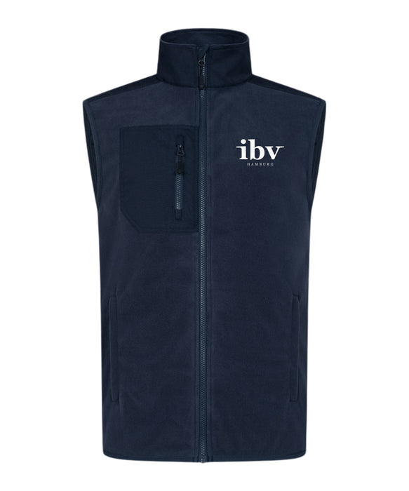 Promodoro Herren Canvas Fleeceweste mit Stehkragen und hohem Tragekomfort – Navy