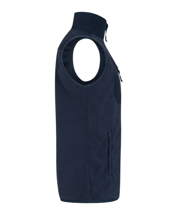 Promodoro Herren Canvas Fleeceweste mit Stehkragen und hohem Tragekomfort – Navy