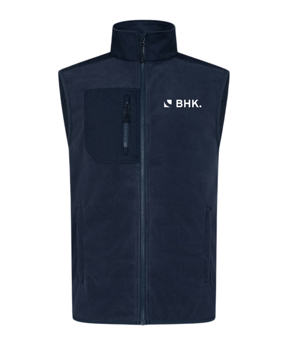 Promodoro Herren Canvas Fleeceweste mit Stehkragen und hohem Tragekomfort – Navy