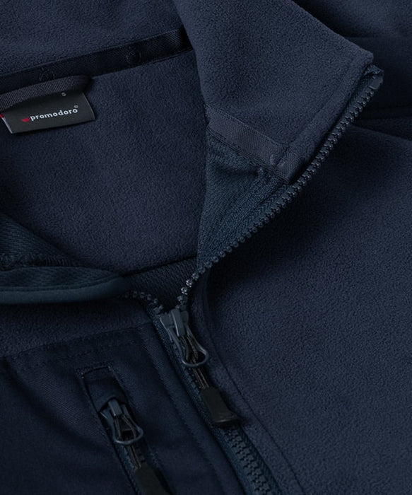 Promodoro Damen Canvas Fleecejacke mit Stehkragen und hohem Tragekomfort – Navy - Fleecejacke - IWU Zeven - S