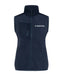 Promodoro Damen Canvas Fleeceweste mit Stehkragen und hohem Tragekomfort – Navy - Weste - Mudcon Logo - S