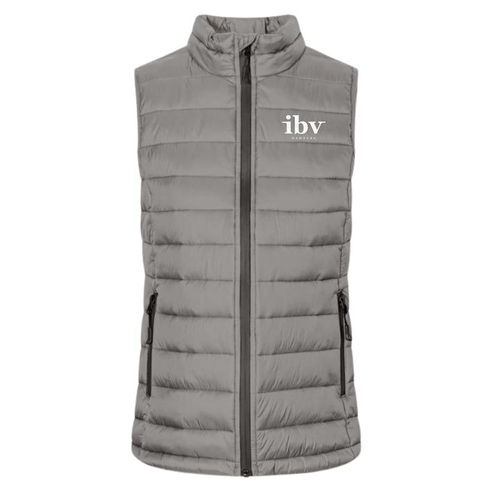 Promodoro® Damen Steppweste Steel Grey - Weste - IBV Hamburg - S