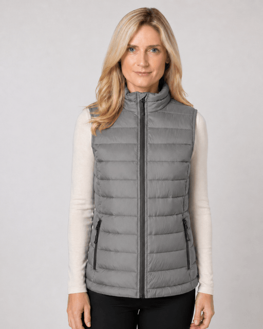 Promodoro® Damen Steppweste Steel Grey - Weste - Seier - S