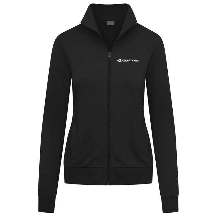 Promodoro Damen Sweatjacke mit Stehkragen - 5295 – Black - Craft-Com - XS