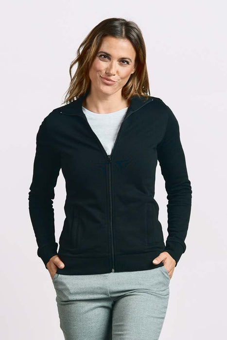 Promodoro Damen Sweatjacke mit Stehkragen - 5295 – Black - Wähler - XS