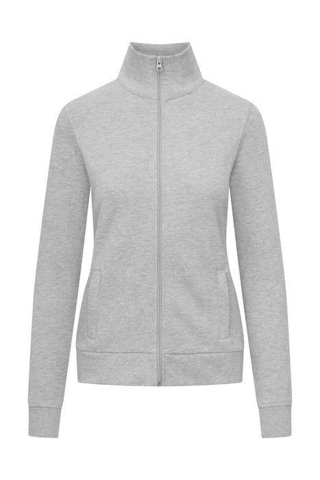 Promodoro Damen Sweatjacke mit Stehkragen - 5295 – Sports Grey - Wähler - XS
