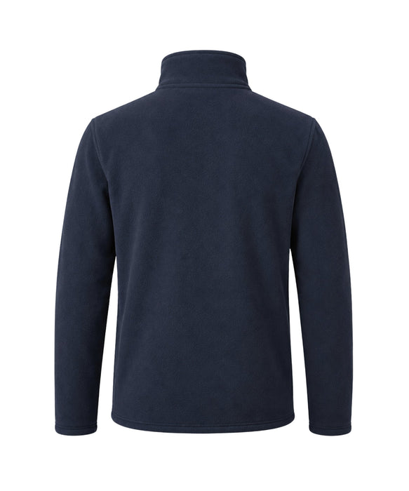 Promodoro Herren Canvas Fleecejacke mit Stehkragen und hohem Tragekomfort – Navy - Fleecejacke - IWU Zeven Logo - S