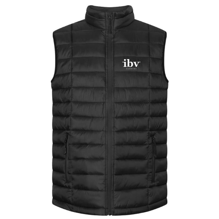 Promodoro® Herren Steppweste Black - Weste - IBV Hamburg - S