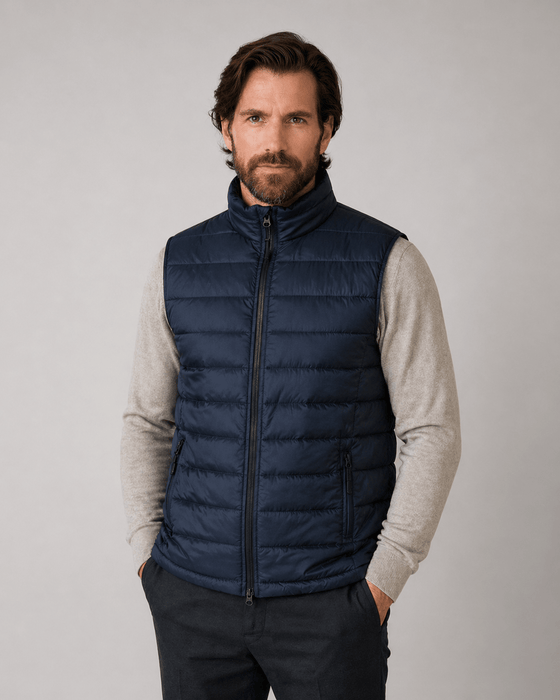 Promodoro® Herren Steppweste Navy - Weste - Seier - S