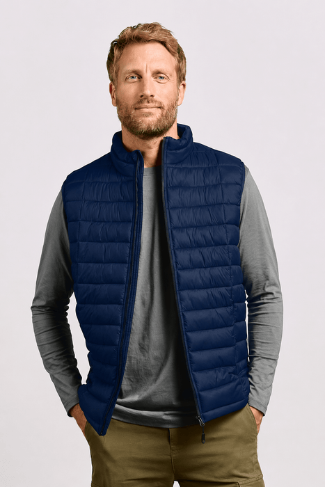 Promodoro® Herren Steppweste Navy - Weste - Seier - S