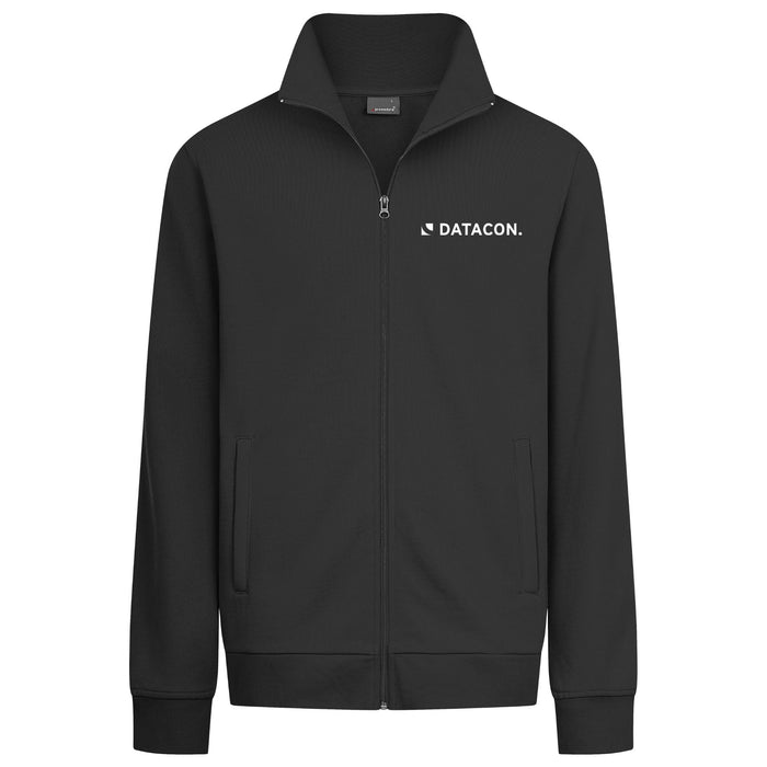 Promodoro Herren Sweatjacke mit Stehkragen - 5290 - Black - Sweatjacke - Datacon Logo - S