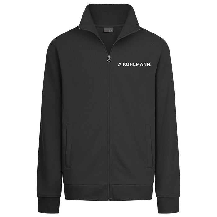 Promodoro Herren Sweatjacke mit Stehkragen - 5290 - Black - Sweatjacke - Kuhlmann Logo - S