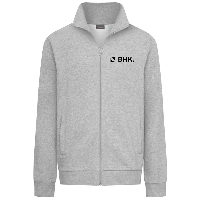 Promodoro Herren Sweatjacke mit Stehkragen - 5290 – Sports Grey - BHK - S