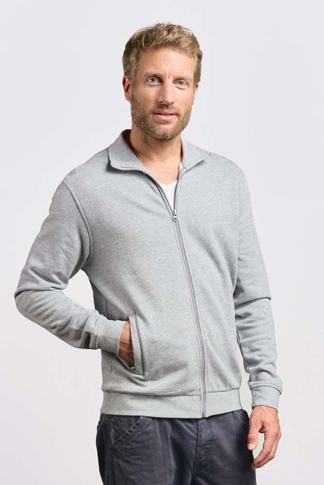 Promodoro Herren Sweatjacke mit Stehkragen - 5290 – Sports Grey - Wähler - S