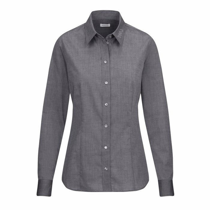 Seidensticker Damen Business Bluse Regular Fit 080604 aus Popeline – Grau - Bluse - IWU Zeven - 34