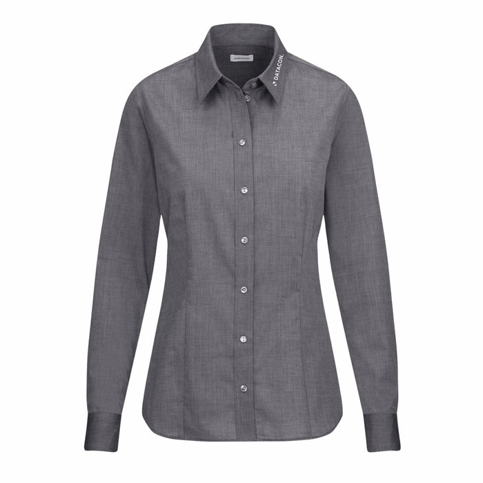 Seidensticker Damen Business Bluse Regular Fit 080604 aus Popeline – Grau - Bluse - Datacon - 34