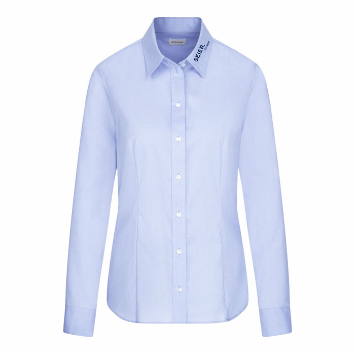 Seidensticker Damen Business Bluse Regular Fit 080604 aus Popeline – Hellblau - Bluse - Seier Gruppe - 34