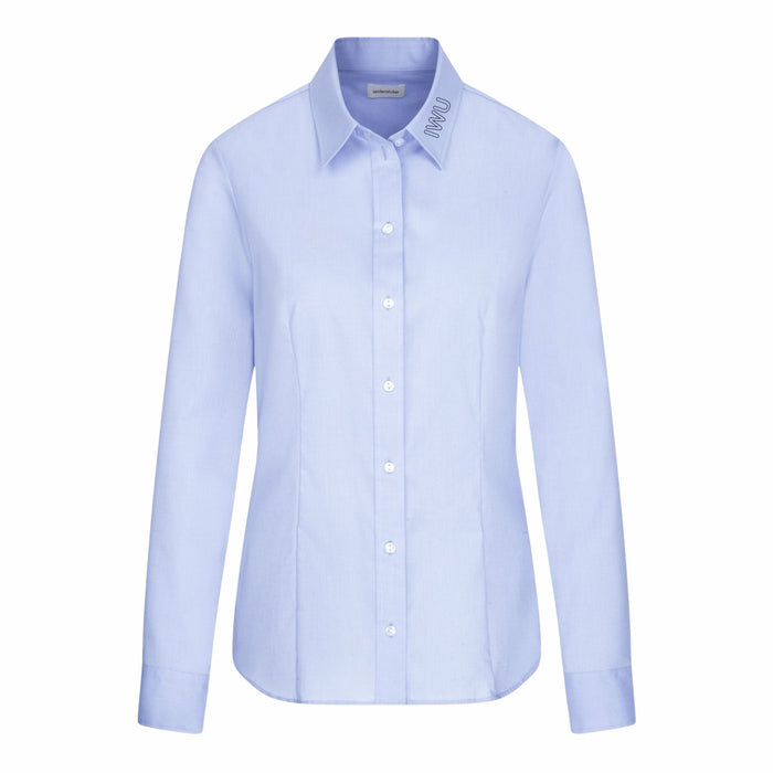 Seidensticker Damen Business Bluse Regular Fit 080604 aus Popeline – Hellblau - Bluse - IWU Zeven - 34