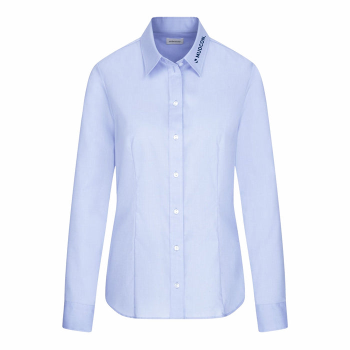 Seidensticker Damen Business Bluse Regular Fit 080604 aus Popeline – Hellblau - Bluse - Mudcon - 34