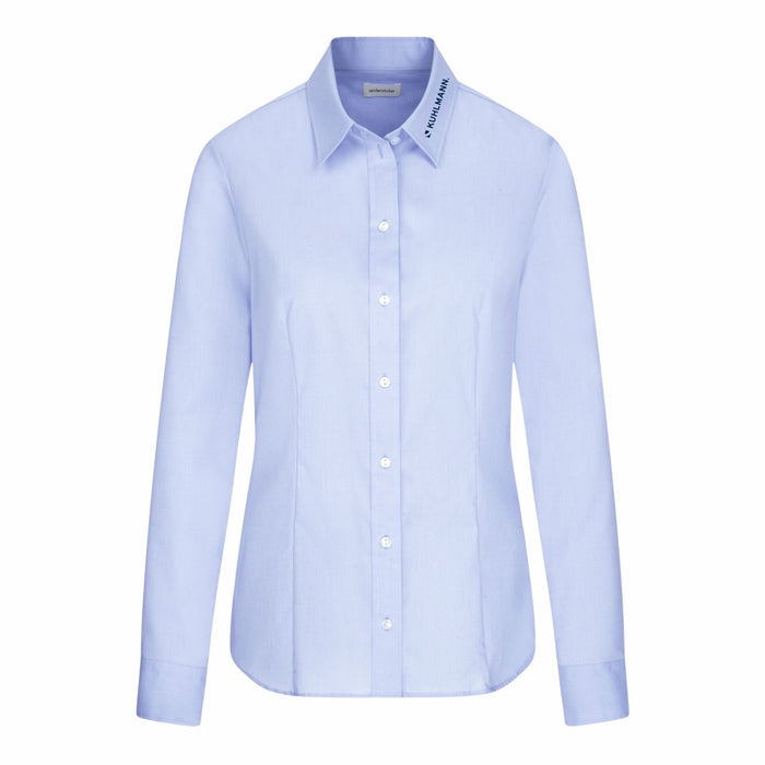Seidensticker Damen Business Bluse Regular Fit 080604 aus Popeline – Hellblau - Bluse - Kuhlmann - 34