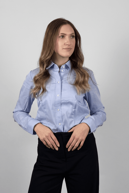 Seidensticker Damen Business Bluse Slim Fit 080613 aus Popeline – Hellblau - Bluse - Seier - 32