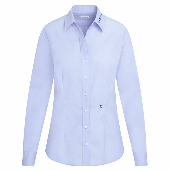 Seidensticker Damen Business Bluse Slim Fit 080613 aus Popeline – Hellblau - Bluse - Seier - 32